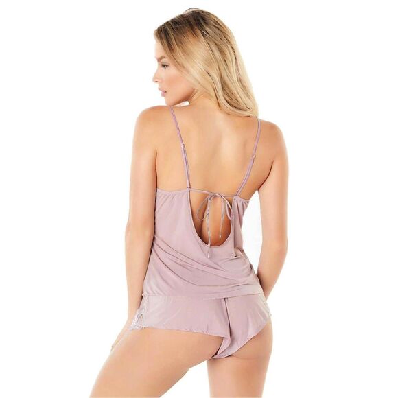 Lace Cup Cami Set Womens XL Short Pajama Sleepwear Lounge Camisole and Shorts - Picture 8 of 9